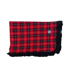 🎄🆕 Kickee Pants Holiday Plaid Ruffle Bamboo Blanket